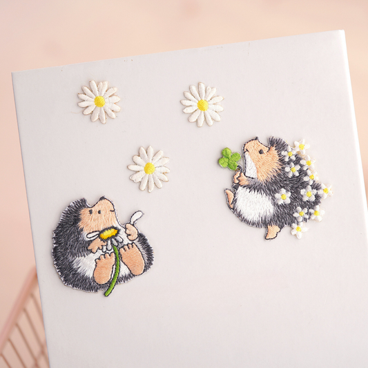 Hedgehog Embroidery Sticker - Self-Adhesive DIY Patch for Clothing & Accessories