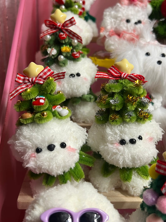 Twist stick Christmas dog