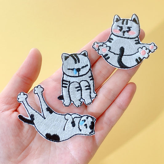 Cat Embroidery Sticker - for DIY Clothing & Accessories