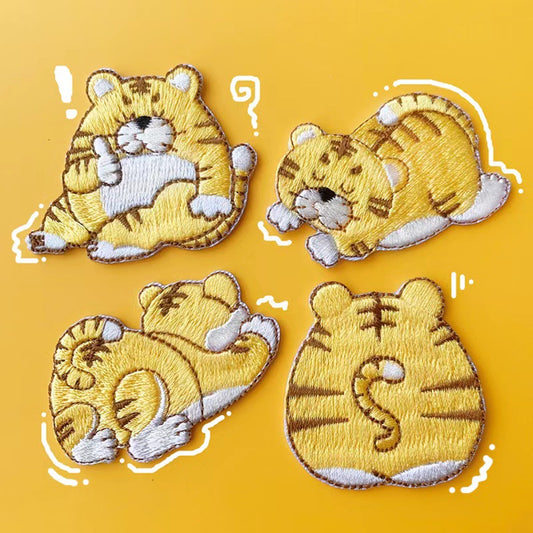 Tiger Embroidery Sticker