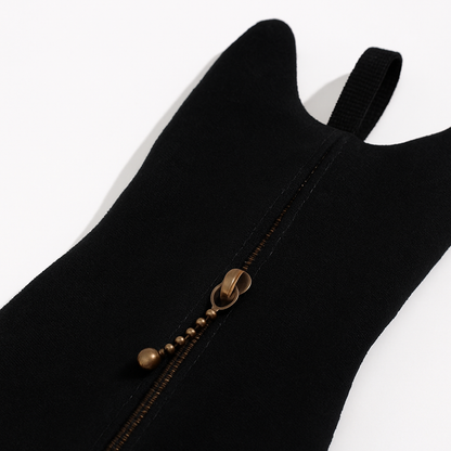 Black Handmade Hugging Cat - Small Bag