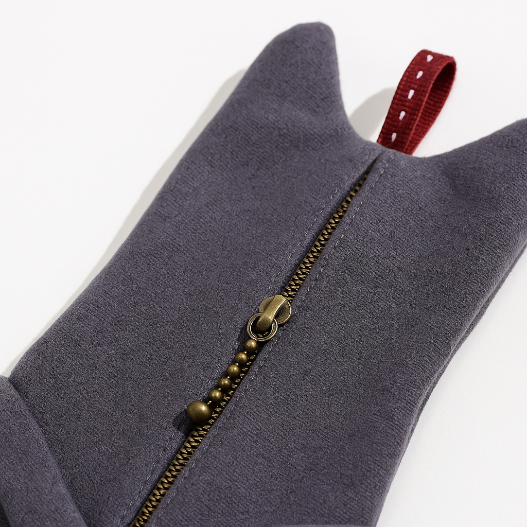 Grey Handmade Hugging Cat - Small Bag